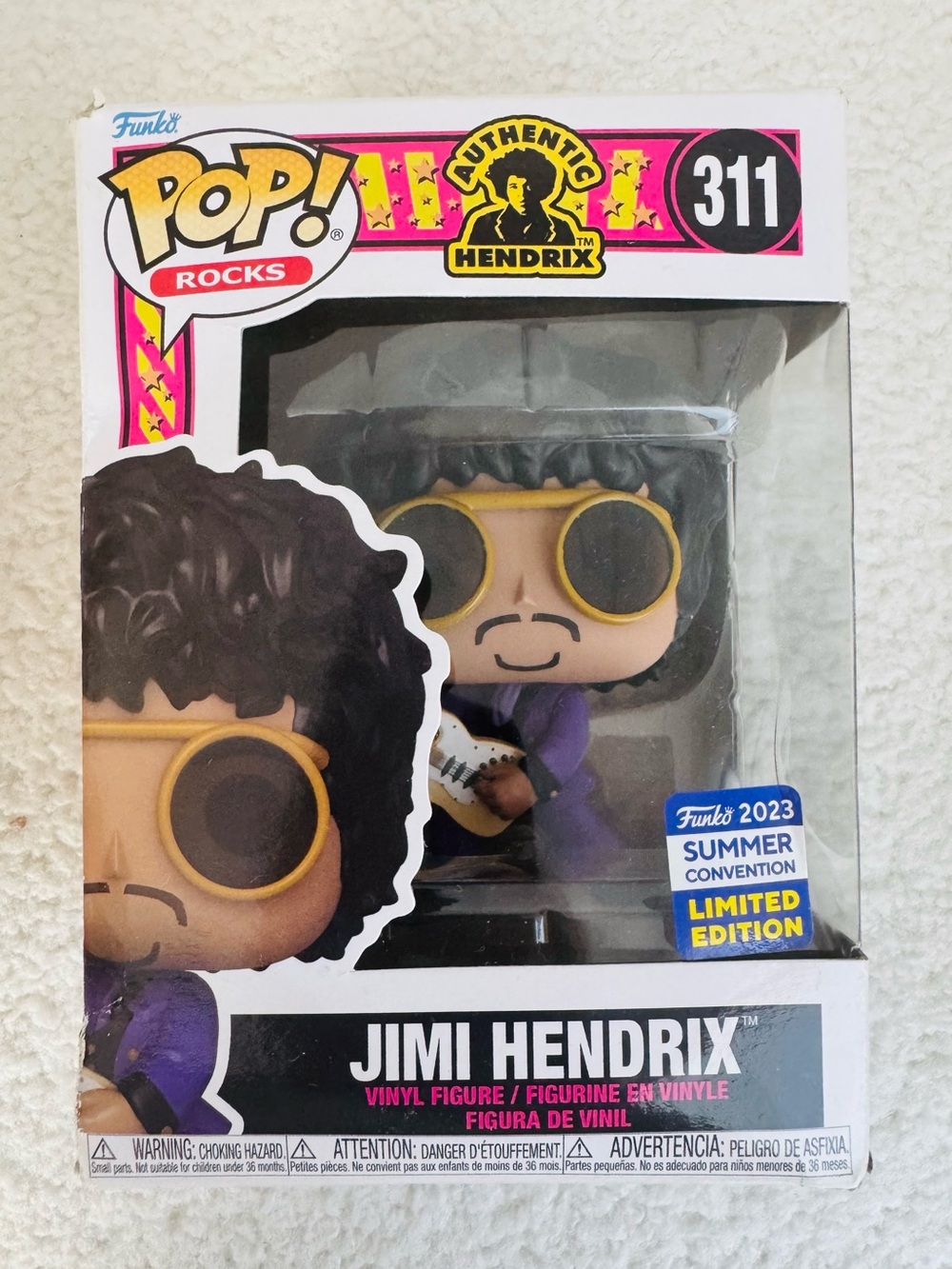 Funko Pop! Rocks Jimi Hendrix #311 Vinyl Figure - Purple